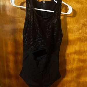 Kids Black Dance Costume Leotard
